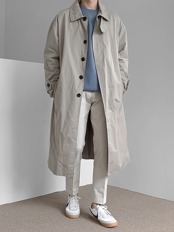 로이 히든 트렌치 코트 (3color)